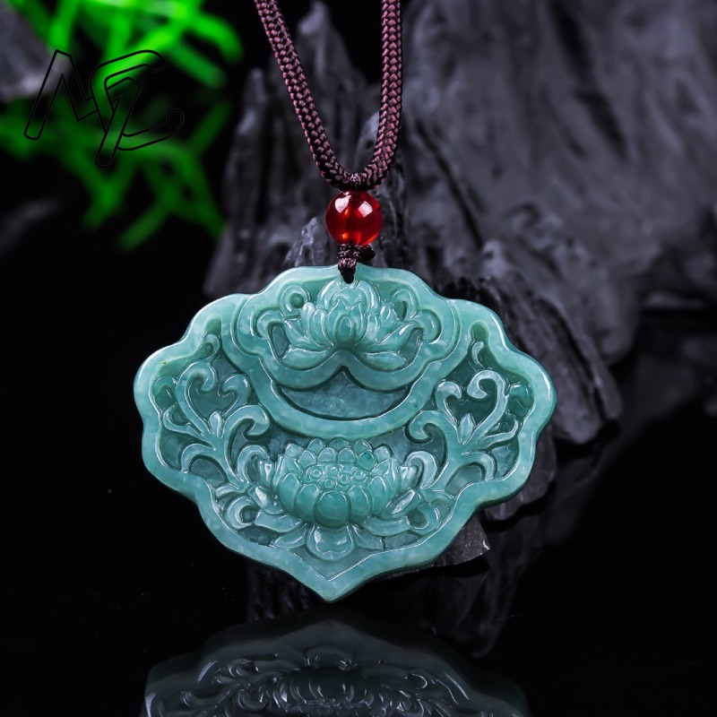 Women'S Fashion Jewellery - Vero birmano una smeraldo giada blu