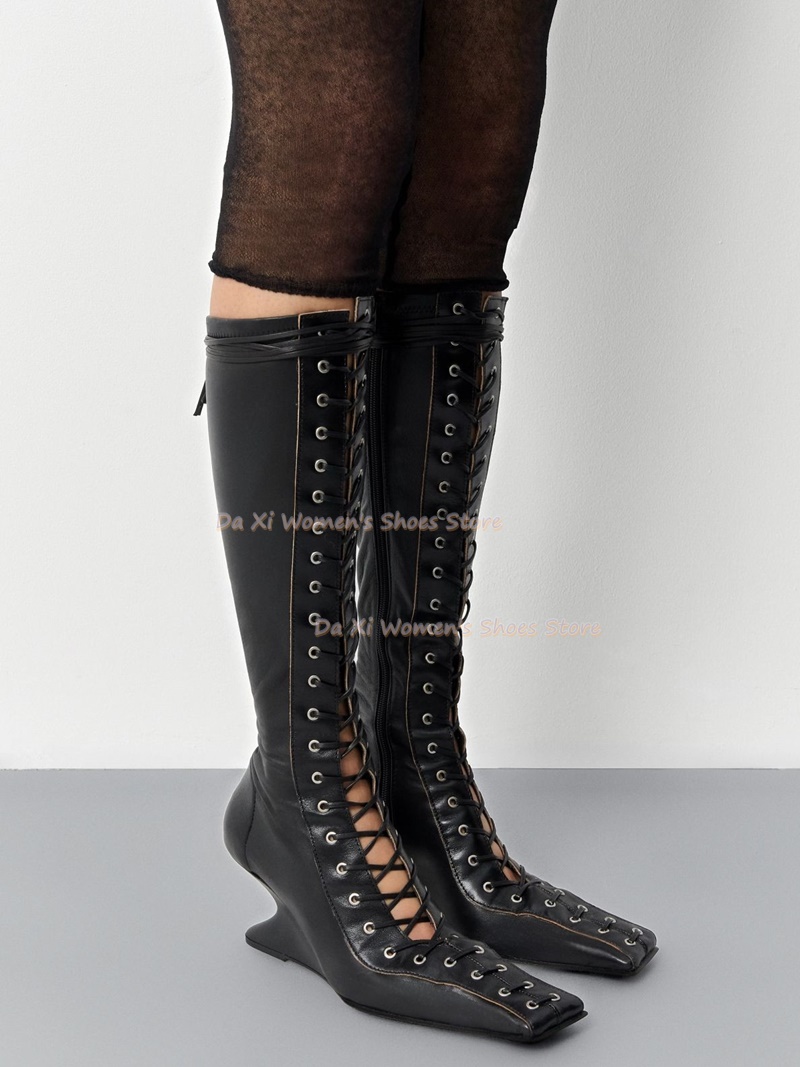Stivali da donna gotici al gin - Women'S Fashion Knee High Boots recensione e prezzo